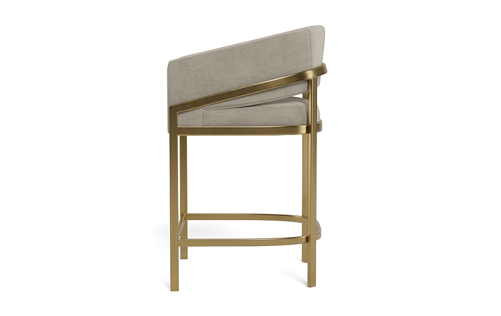 Mina Metal Framed Upholstered Stool - Image 1
