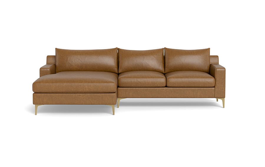 Sloan Leather  Chaise Sectional - Image 0
