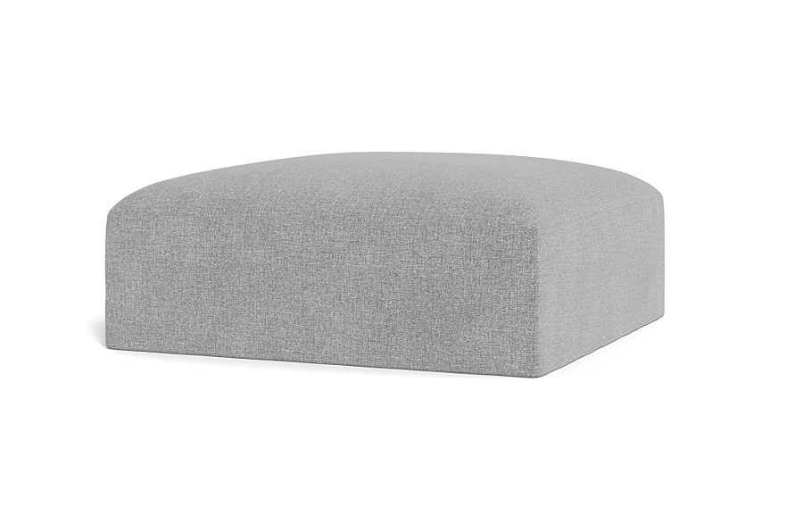 Simon Slipcovered Square Ottoman - Image 3