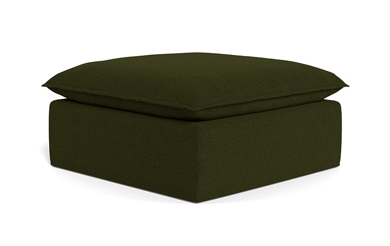 Josie Slipcovered Square Ottoman - Image 3