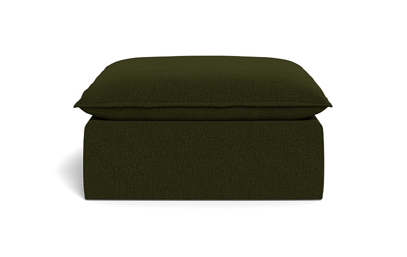 Josie Slipcovered Square Ottoman - Image 1