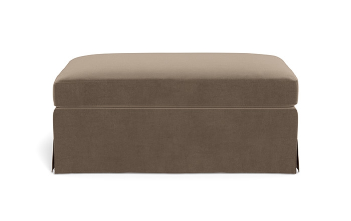 Sloan Slipcovered Ottoman - Image 0