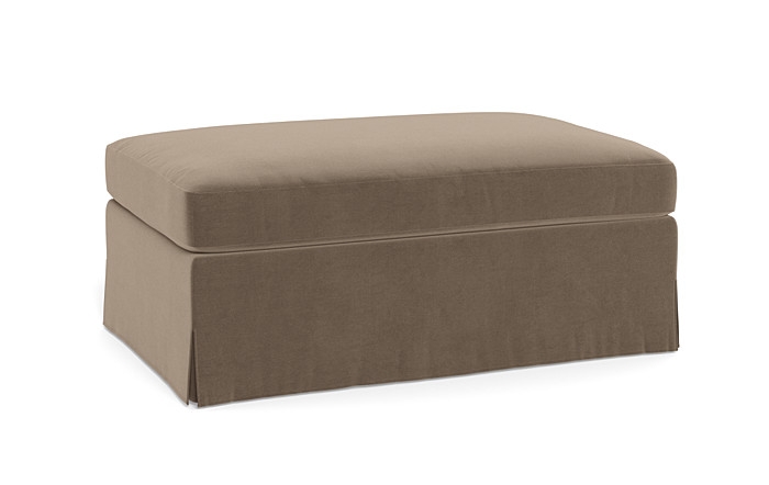 Sloan Slipcovered Ottoman - Image 1