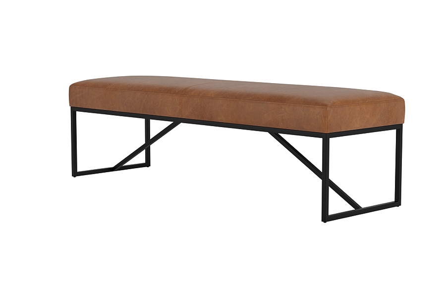 Otto Leather Bench - Image 3