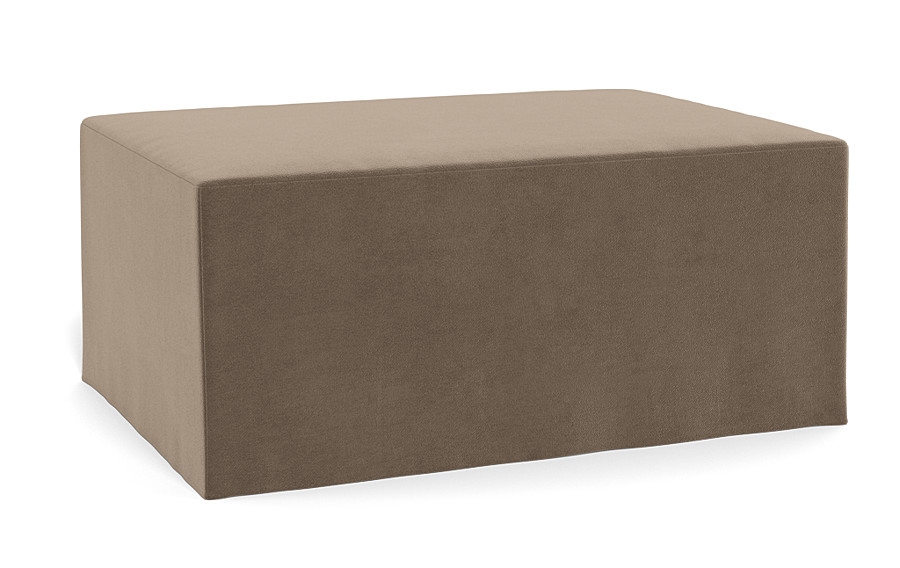 Dixon Slipcovered Rectangle Ottoman - Image 2