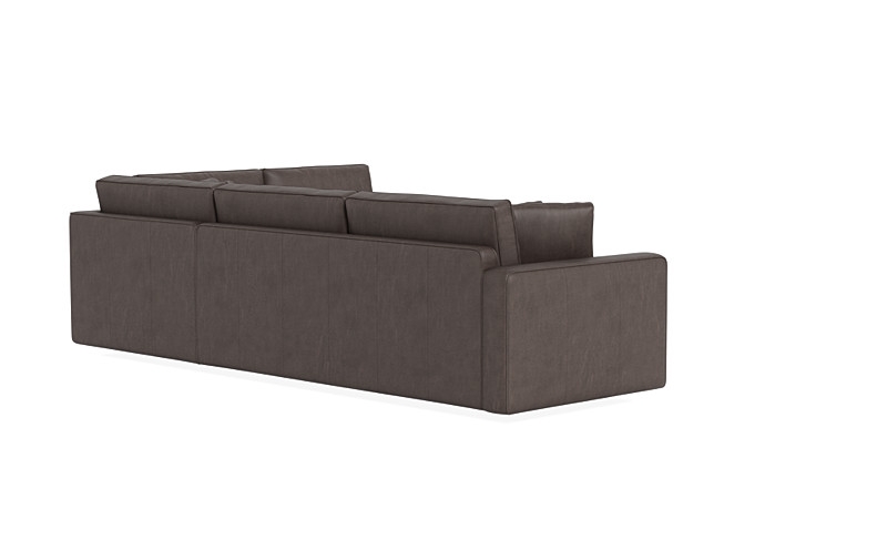 James Leather 3-Seat Right Bumper Sleeper Sectional - Image 1