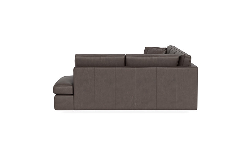 James Leather 3-Seat Right Bumper Sleeper Sectional - Image 2