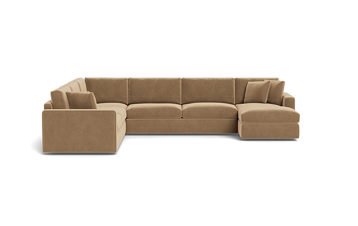 James 4-Piece 5-Seat Corner Chaise Sectional Right with Storage - Image 0