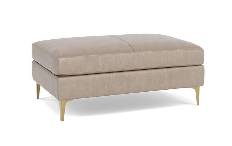 Sloan Leather Ottoman - Image 3