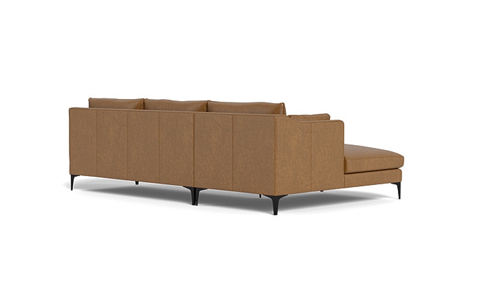 Caitlin Leather  Chaise Sectional by The Everygirl® - Image 3