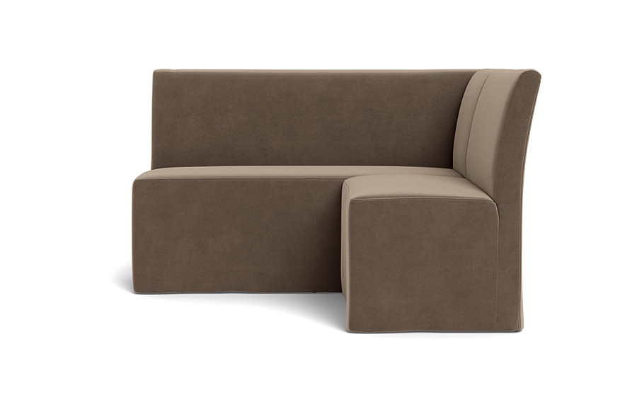 Dorian Slipcovered Petite Left Banquette - Image 1