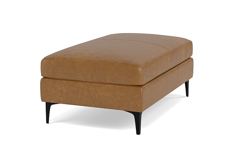 Sloan Leather Ottoman - Image 4