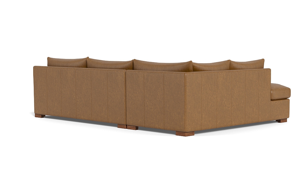 Sloan Leather Left Bumper Sleeper Sectional - Image 2