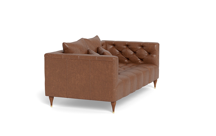 Ms. Chesterfield Leather Loveseat by Apartment Therapy - Image 3