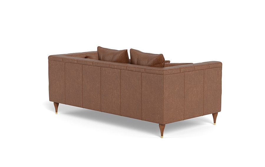 Ms. Chesterfield Leather Loveseat by Apartment Therapy - Image 2