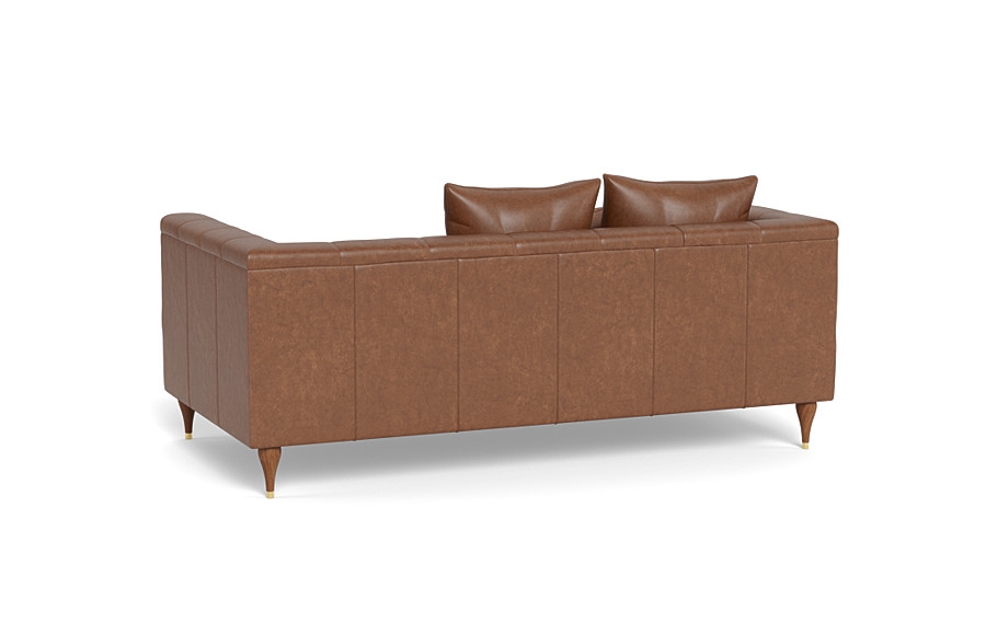 Ms. Chesterfield Leather Loveseat by Apartment Therapy - Image 4