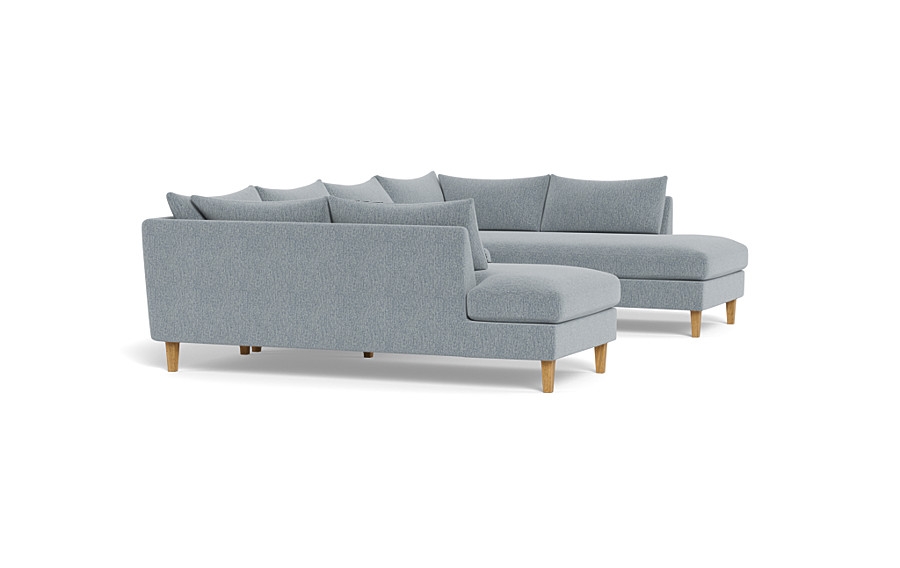 Sloan 3-Piece U-Bumper Sectional - Image 3
