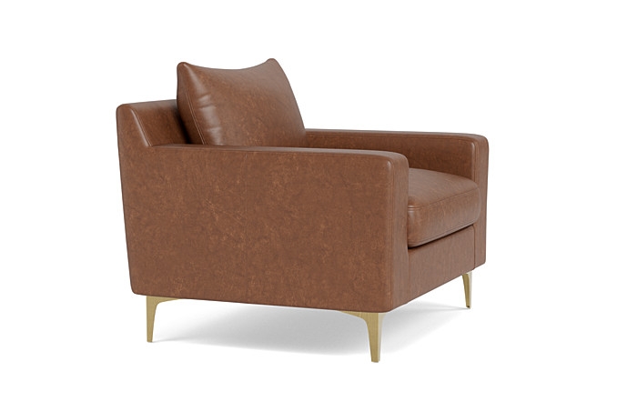 Sloan Leather Accent Chair - Image 1