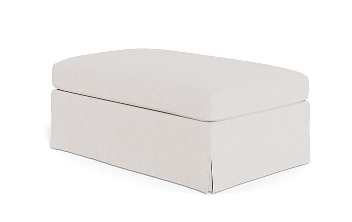 Sloan Slipcovered Ottoman - Image 3