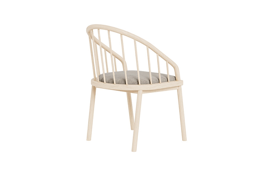 Alten Wood Framed Upholstered Seat Chair - Image 2