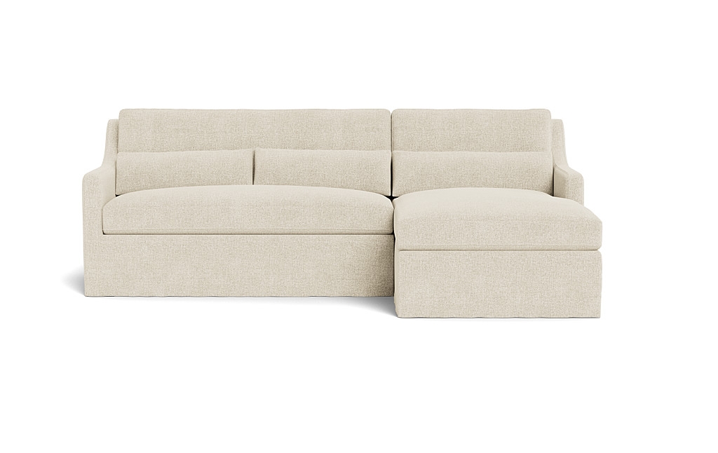 Ella Slipcovered 3-Seat  Chaise Sectional - Image 0