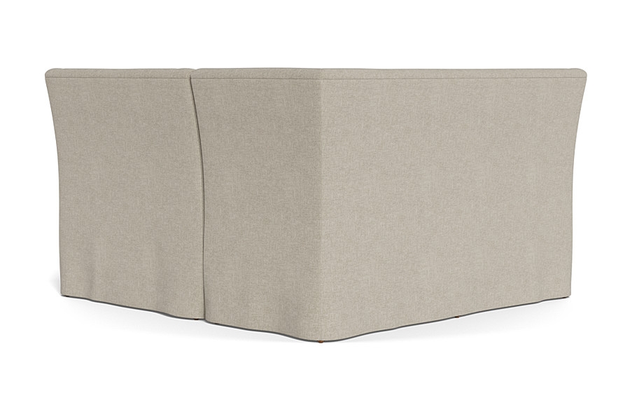 Dorian Slipcovered Petite Left Banquette - Image 1