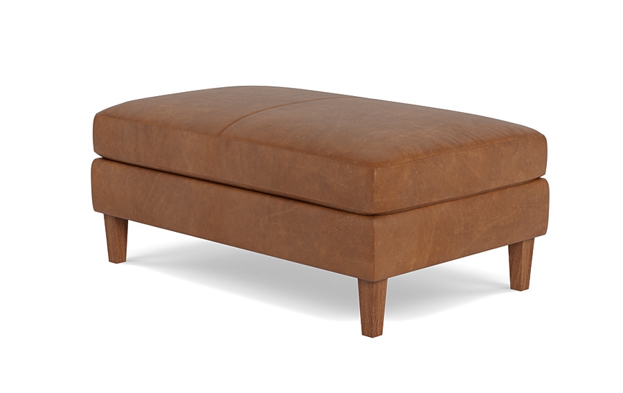 Sloan Leather Ottoman - Image 3