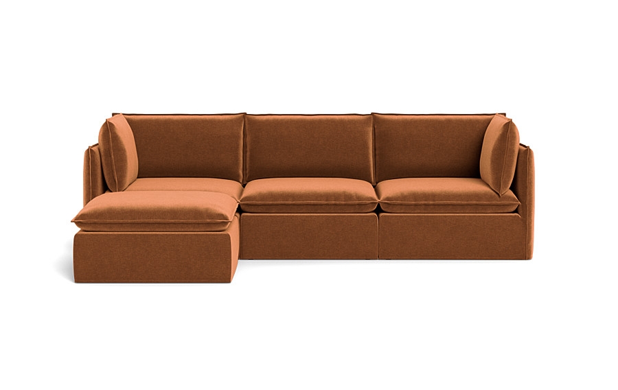 Josie Slipcovered Modular 3-Seat Chaise Sectional - Image 0
