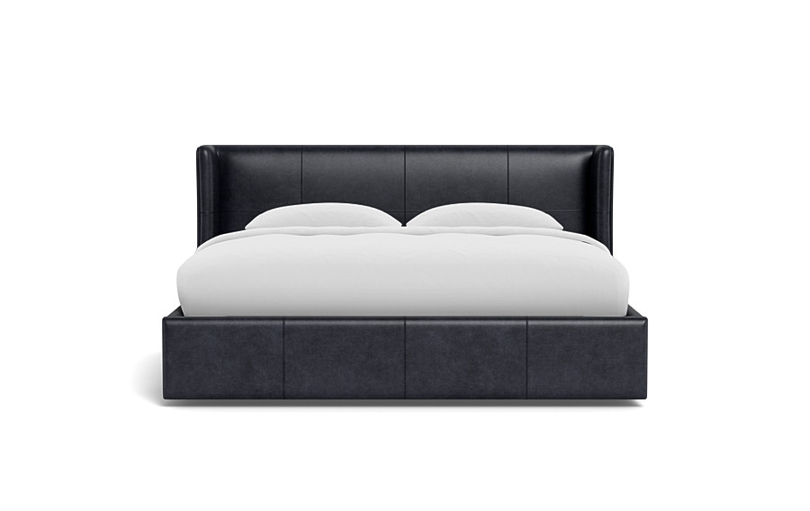 Graham Leather Upholstered Bed with Storage Option - Image 0