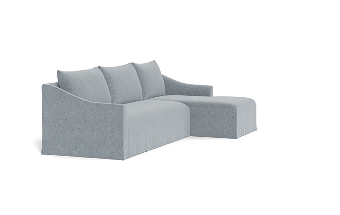 Dixon Slipcovered 3-Seat Right Chaise Sectional - Image 2
