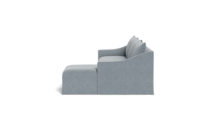 Dixon Slipcovered 3-Seat Right Chaise Sectional - Image 1