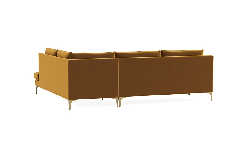 Caitlin 3-Seat  Bumper Sectional by The Everygirl® - Image 1