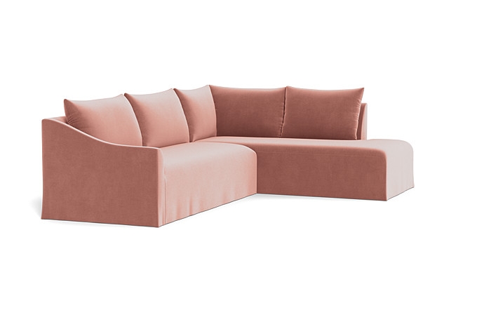 Dixon Slipcovered 3-Seat Right Bumper Sectional - Image 1