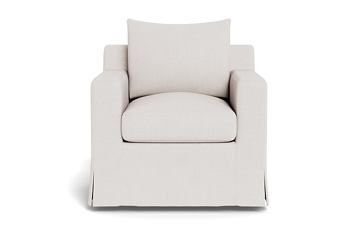 Sloan Slipcovered Swivel Chair - Image 0