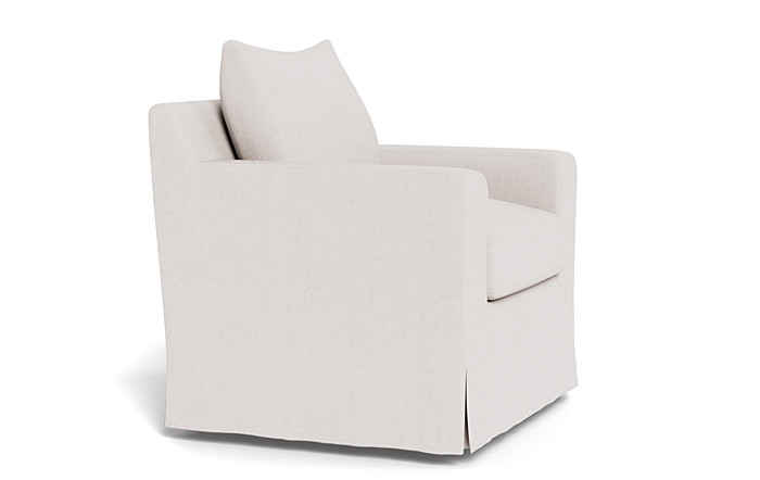 Sloan Slipcovered Swivel Chair - Image 4