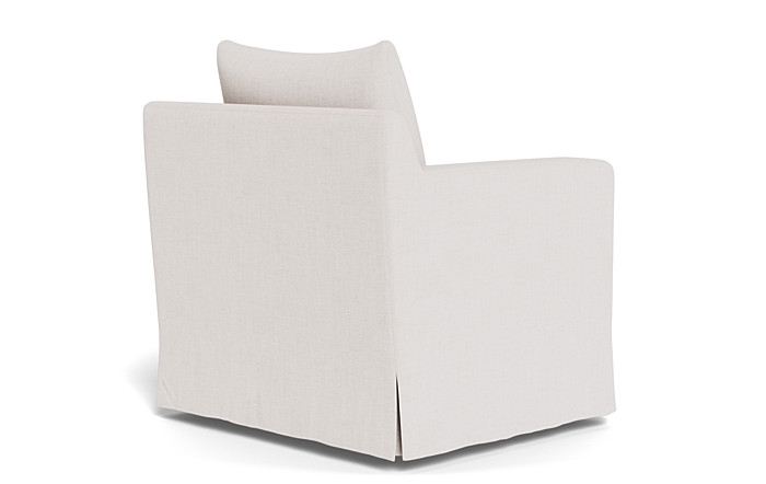 Sloan Slipcovered Swivel Chair - Image 1