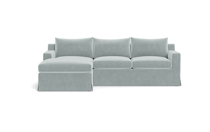 Sloan Slipcovered  Chaise Sectional - Image 0