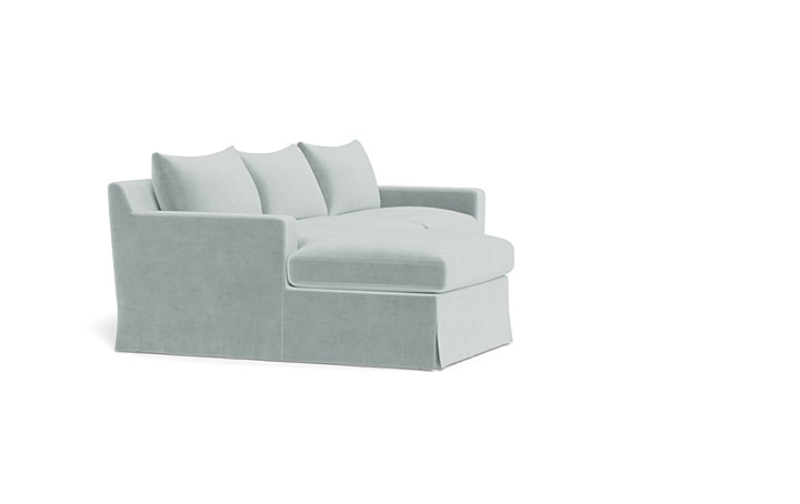 Sloan Slipcovered  Chaise Sectional - Image 1