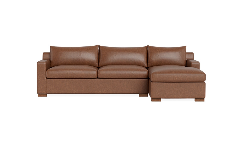 Sloan Leather Sleeper Right Chaise Sectional - Image 0