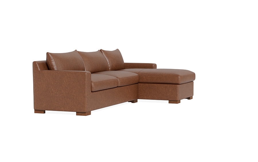 Sloan Leather Sleeper Right Chaise Sectional - Image 2