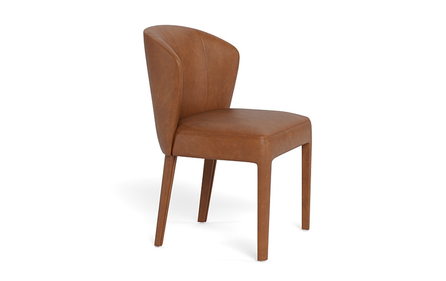 Pratt Leather Fully Upholstered Chair - Image 3