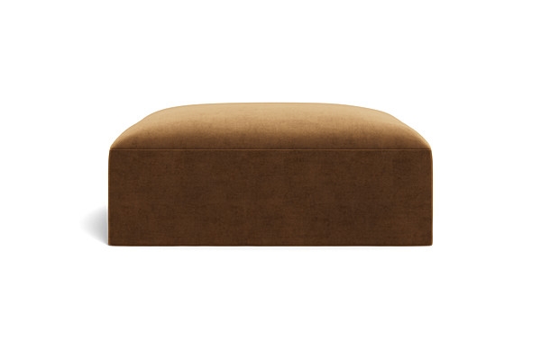 Simon Slipcovered Square Ottoman - Image 4