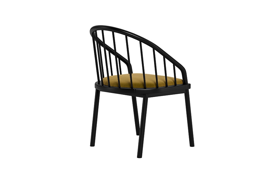 Alten Wood Framed Upholstered Seat Chair - Image 3