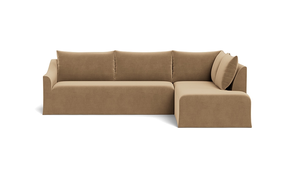 Dixon Slipcovered 3-Seat Right Bumper Sectional - Image 0