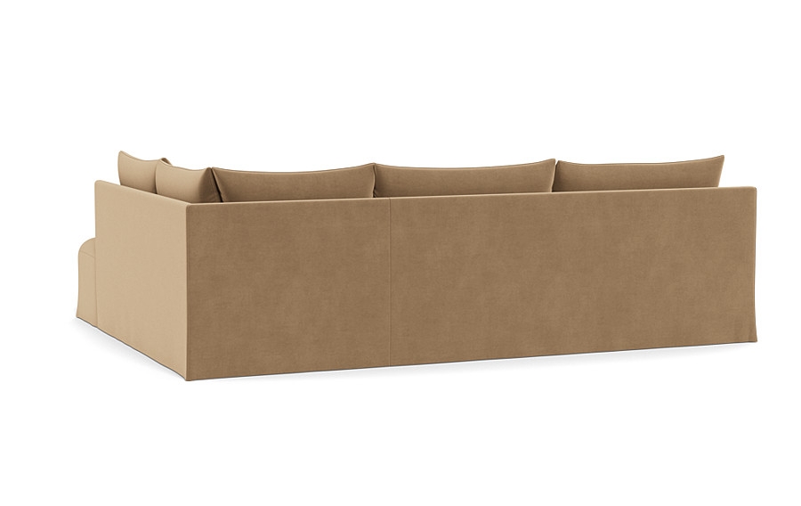 Dixon Slipcovered 3-Seat Right Bumper Sectional - Image 4