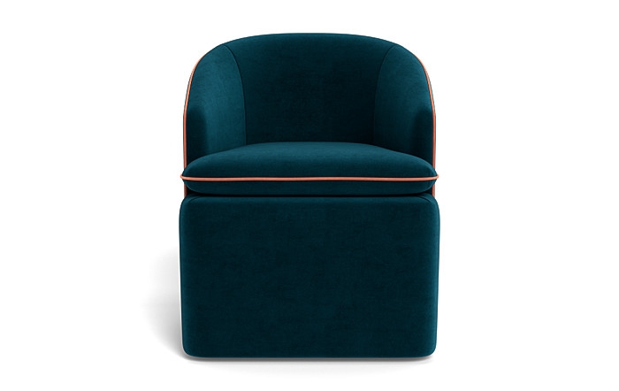 Daphne Upholstered Chair with Contrast Piping - Image 0