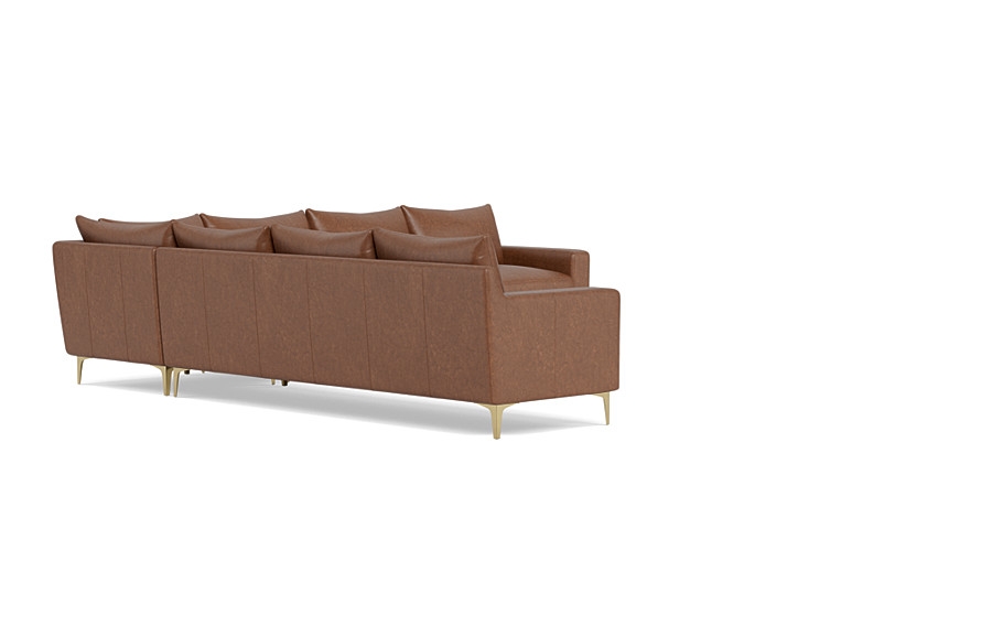 Sloan 6-Seat Leather Corner Sectional Sofa - Image 1