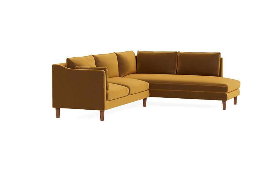 Caitlin 3-Seat  Bumper Sectional by The Everygirl® - Image 4