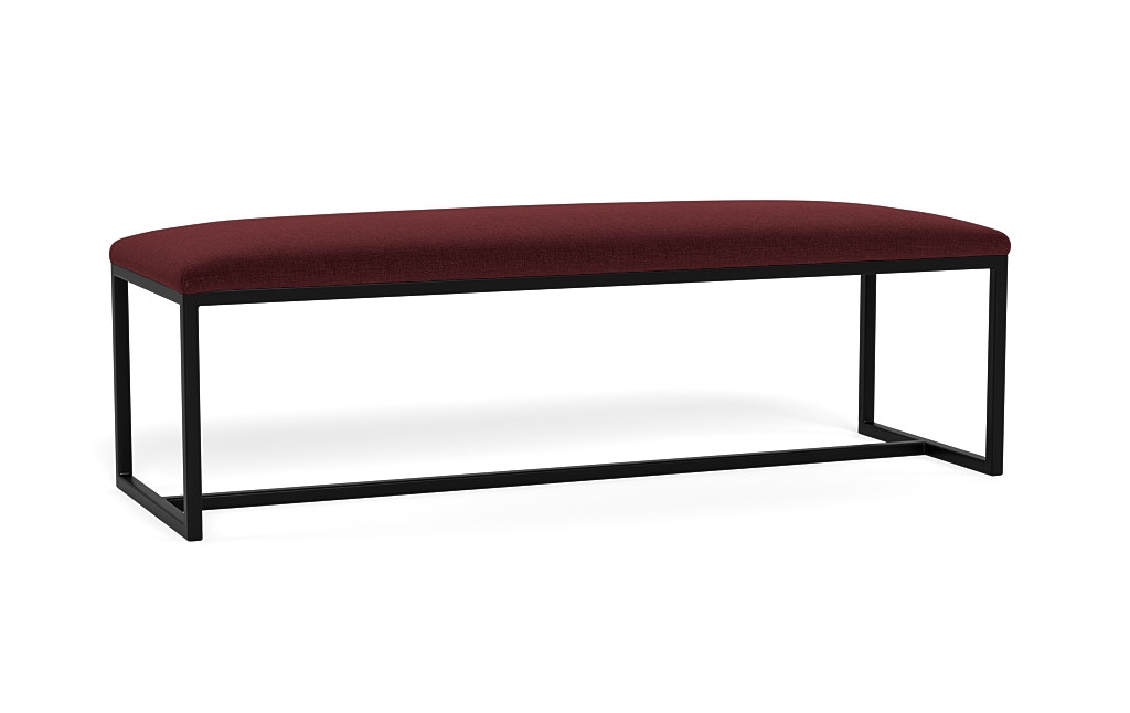 Fritz Metal Framed Upholstered Bench - Image 1