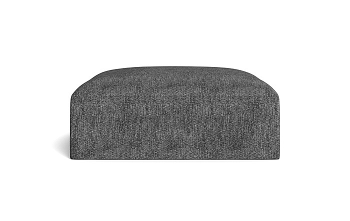 Simon Slipcovered Square Ottoman - Image 0